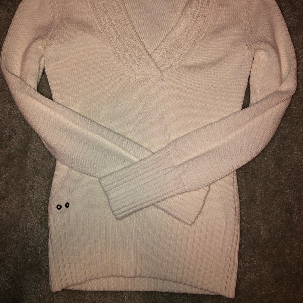 Converse cotton v-neck pullover sweater - Picture 2 of 9